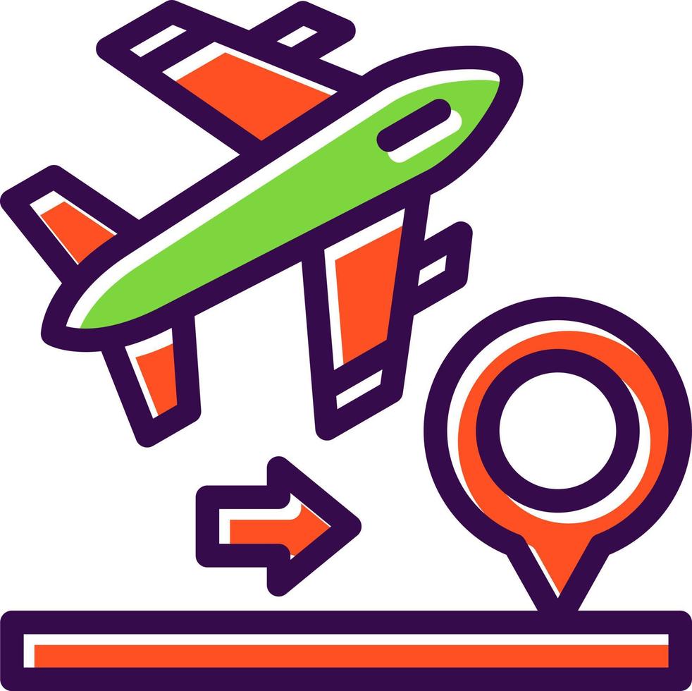 Domestic FLights Vector Icon Design