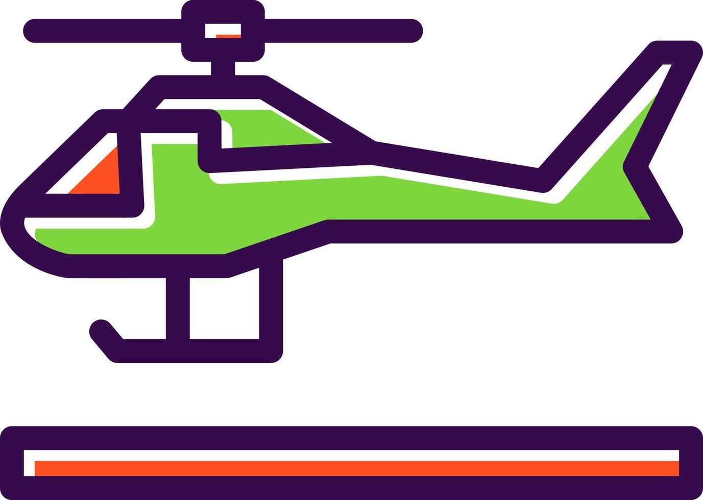 Helicopter Vector Icon Design