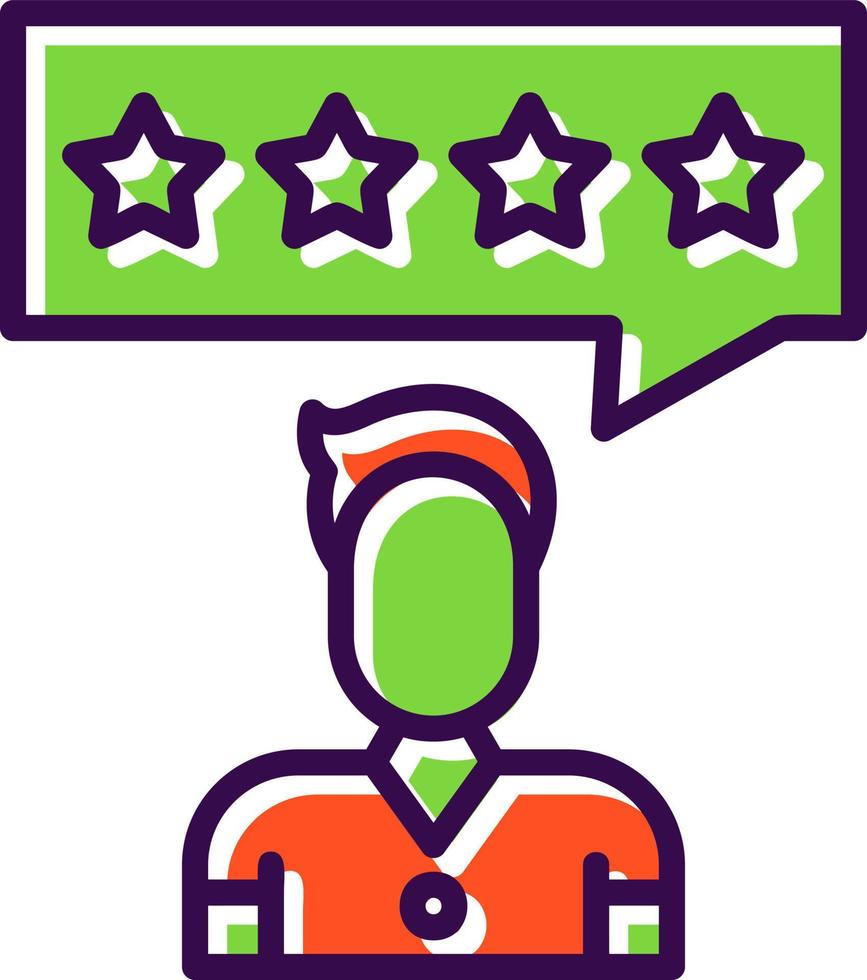 Customer Review Vector Icon Design