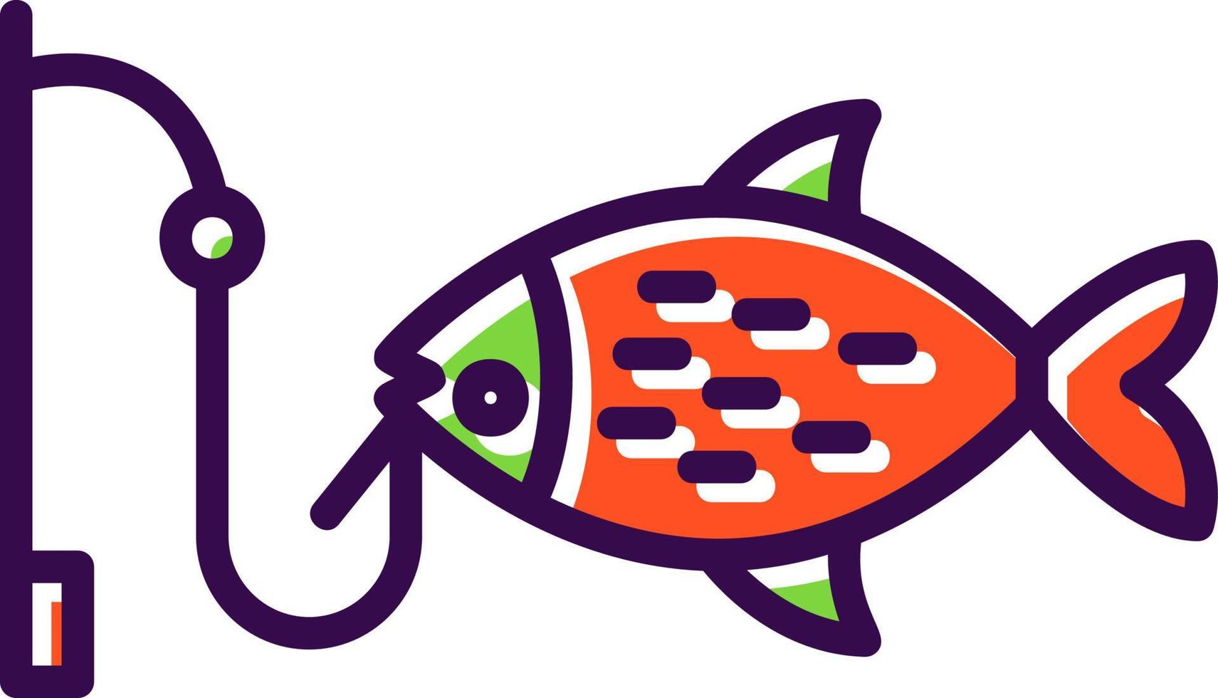 diseño de icono de vector de pesca