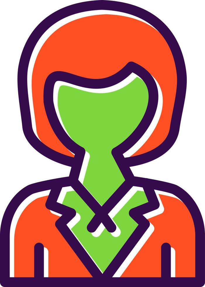 Airhostess Vector Icon Design