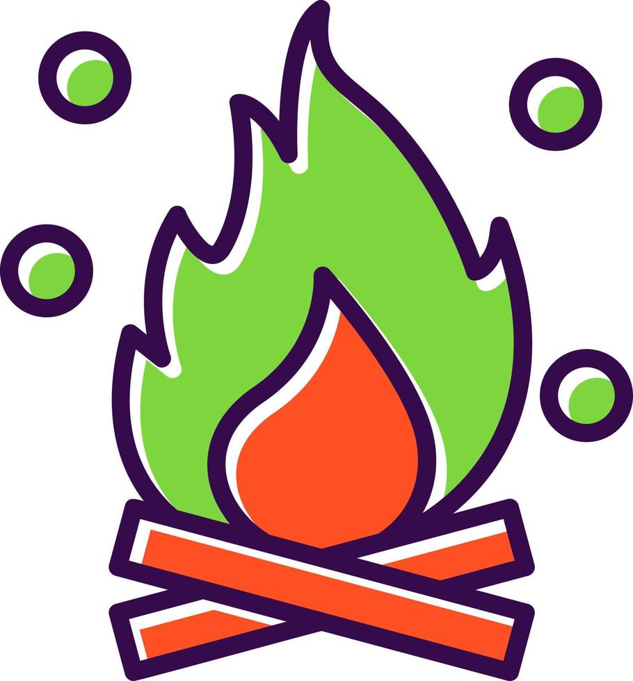 Bonfire Vector Icon Design