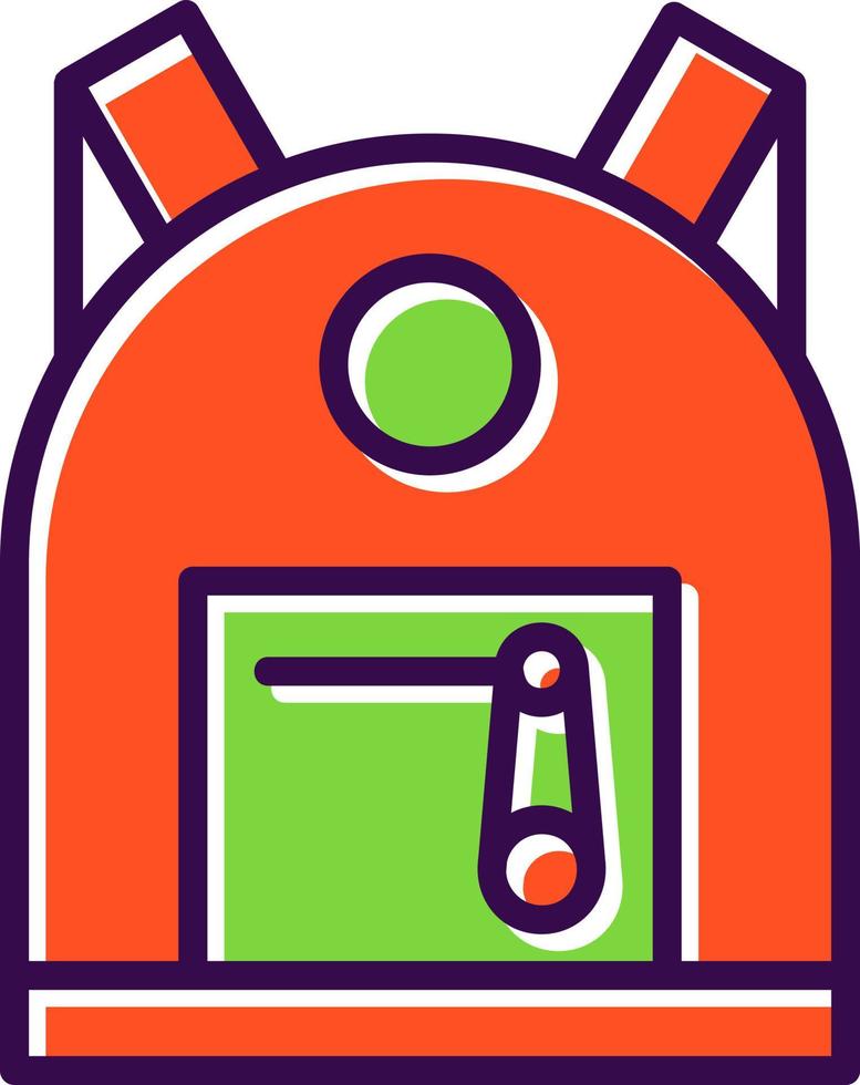 Backpack Vector Icon Design