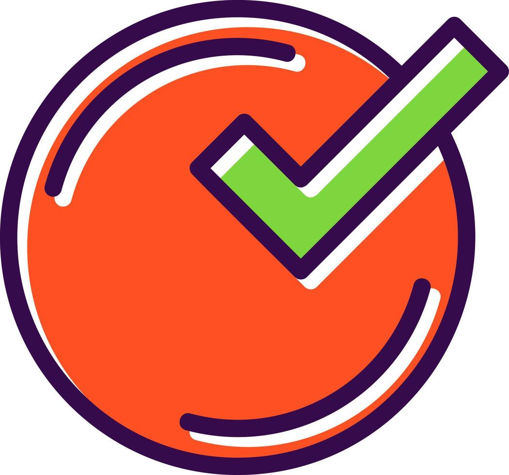 Checked Vector Icon Design