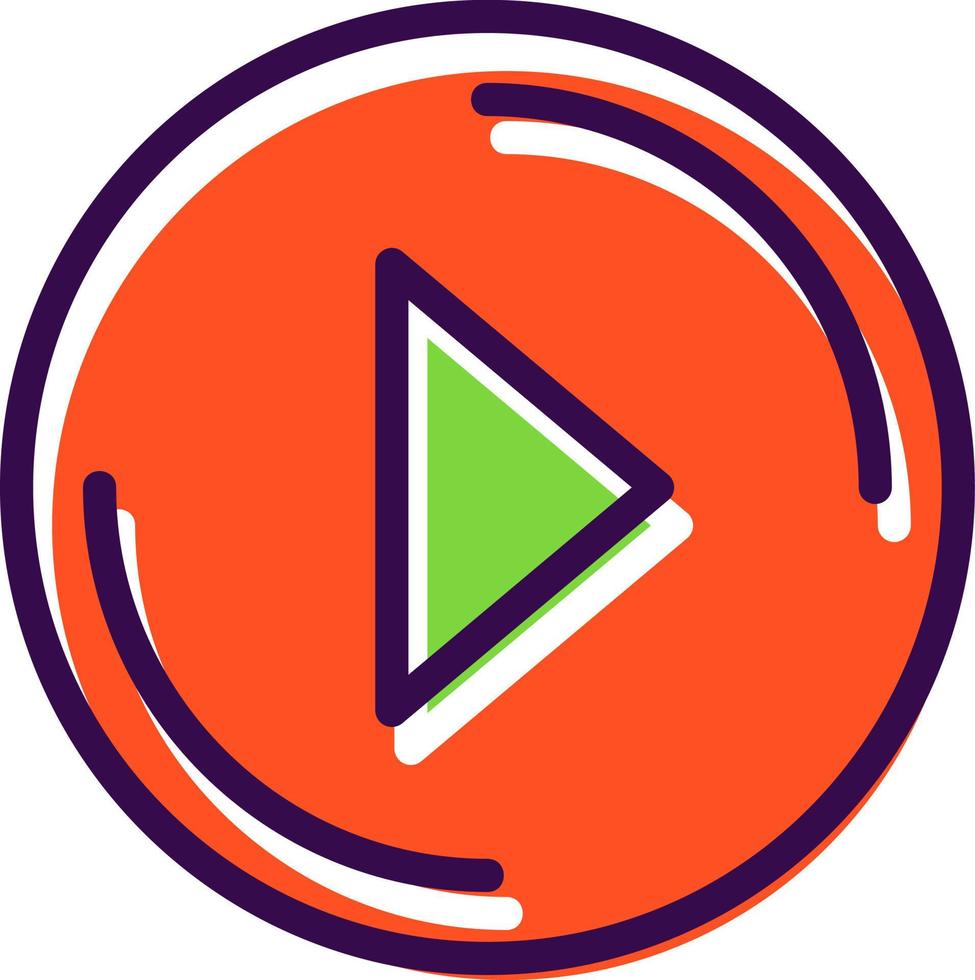 Play button Vector Icon Design