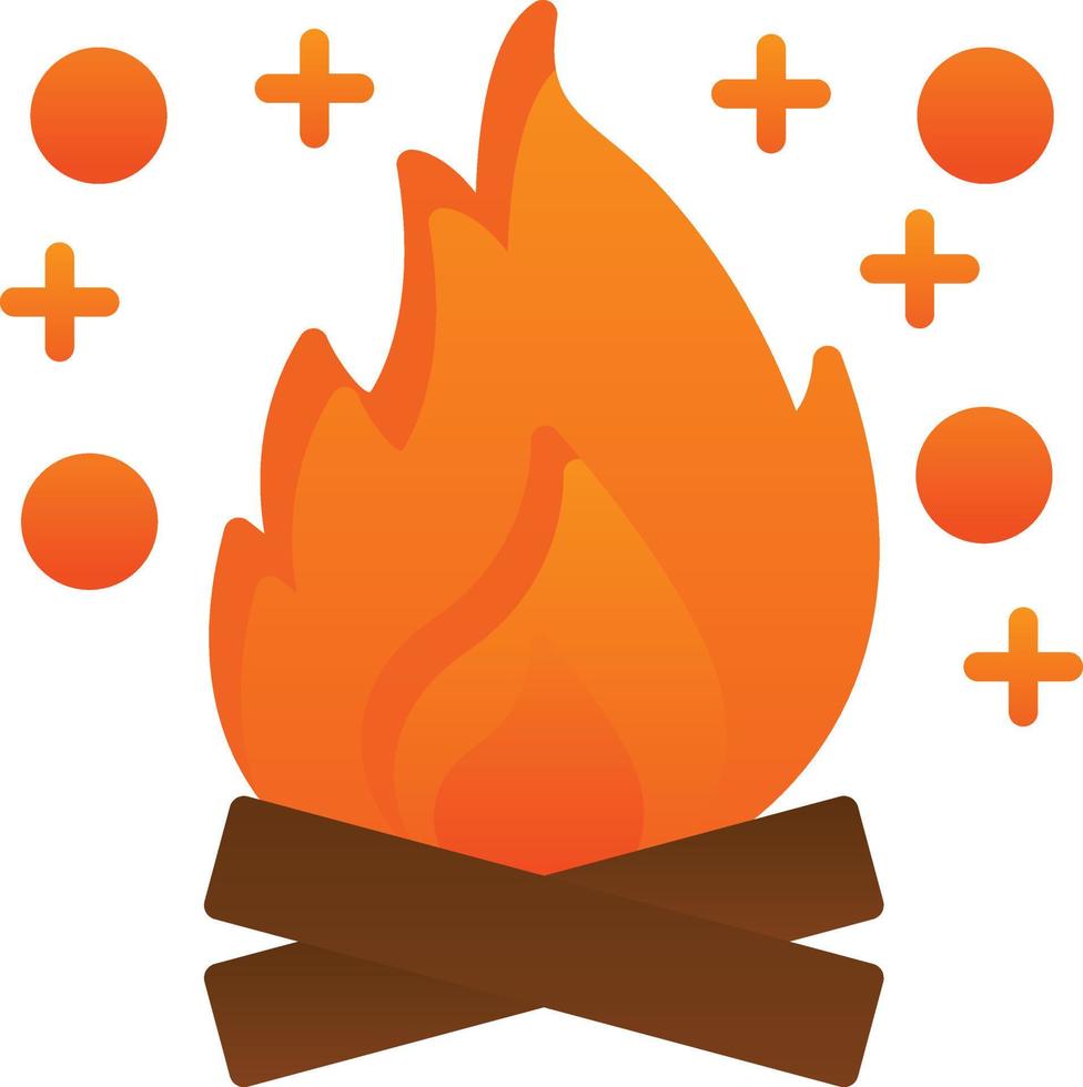 Bonfire Vector Icon Design