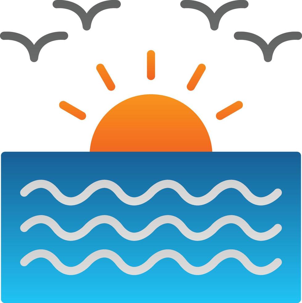 Sunrise Vector Icon Design