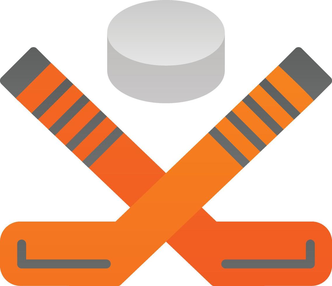 Ice Hockey Vector Icon Design