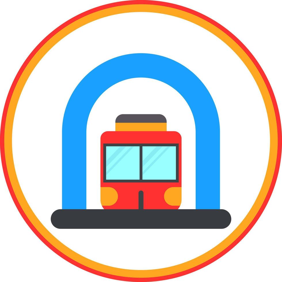 diseño de icono de vector de metro