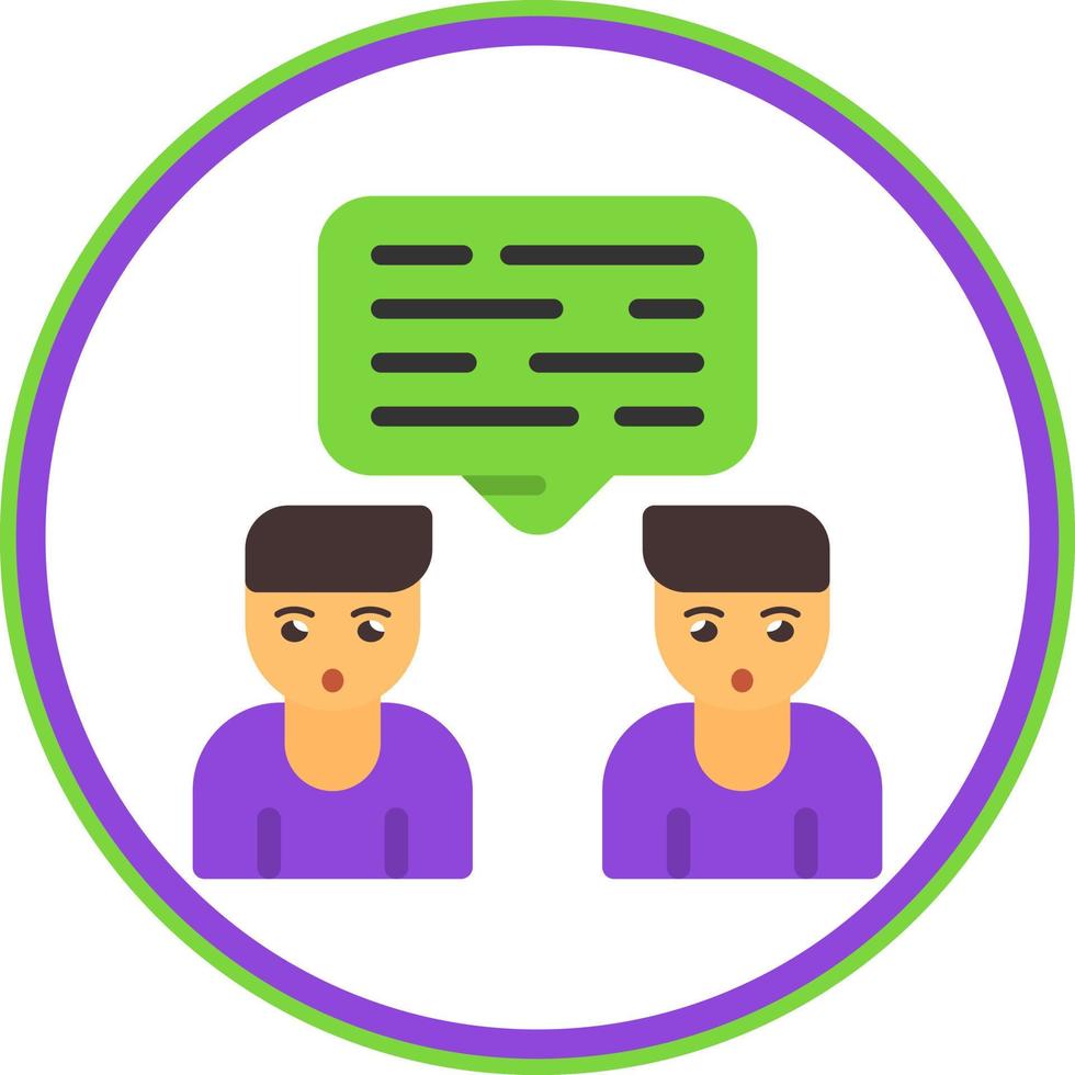 Conversation Vector Icon Design