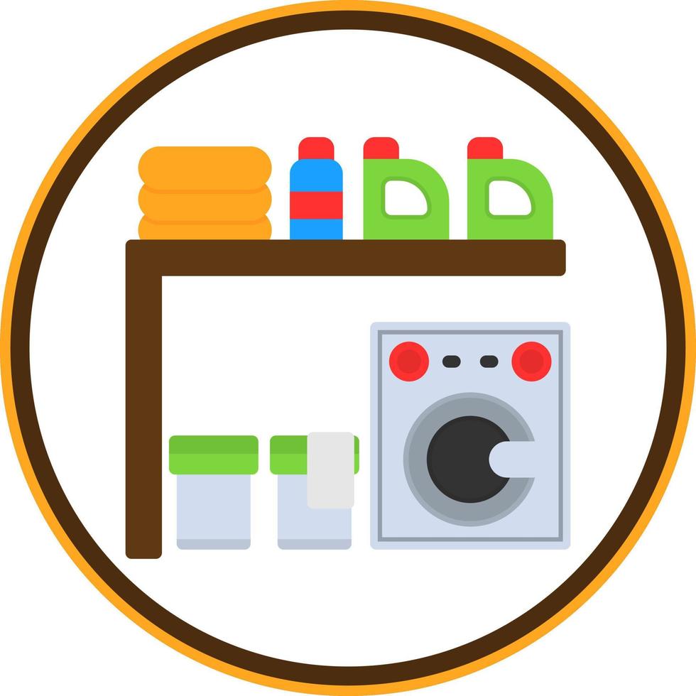 Laundry Room Vector Icon Design