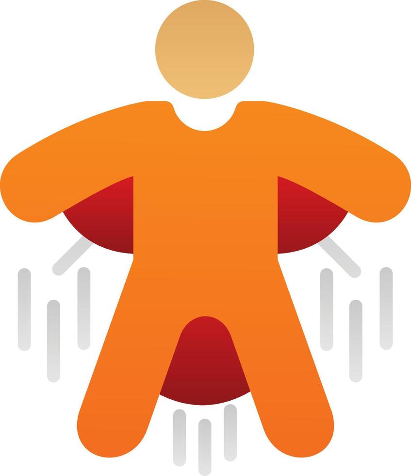 Base Jump Vector Icon Design