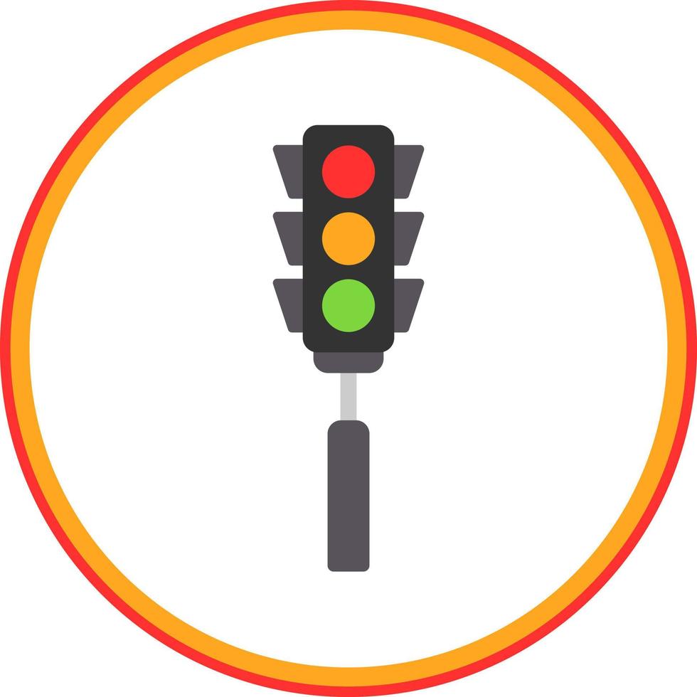 Traffic Lights Vector Icon Design