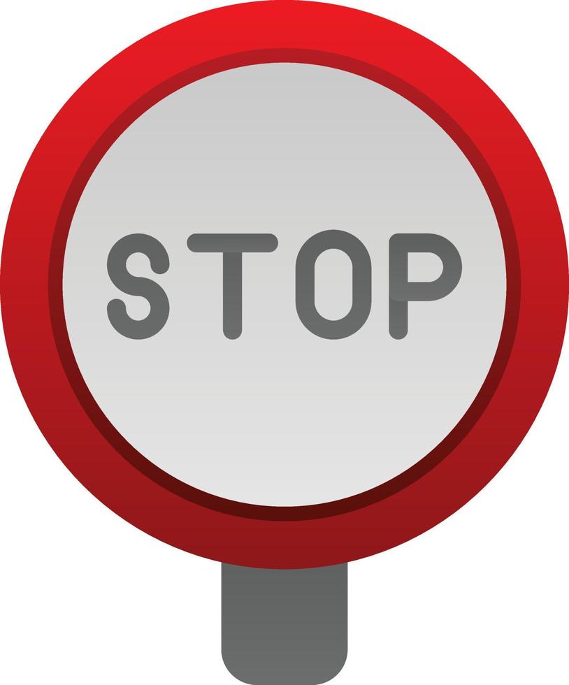Stop Sign Vector Icon Design