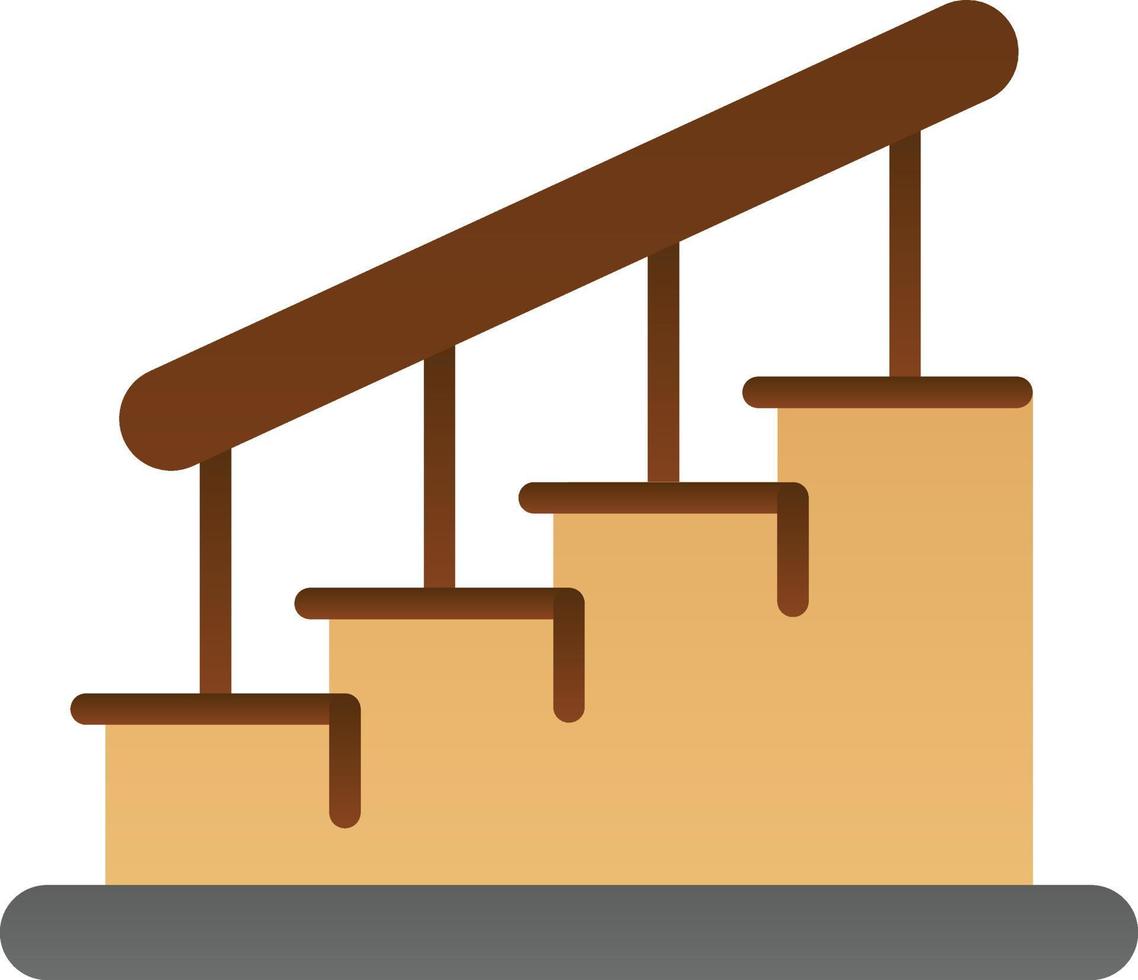 diseño de icono de vector de escaleras