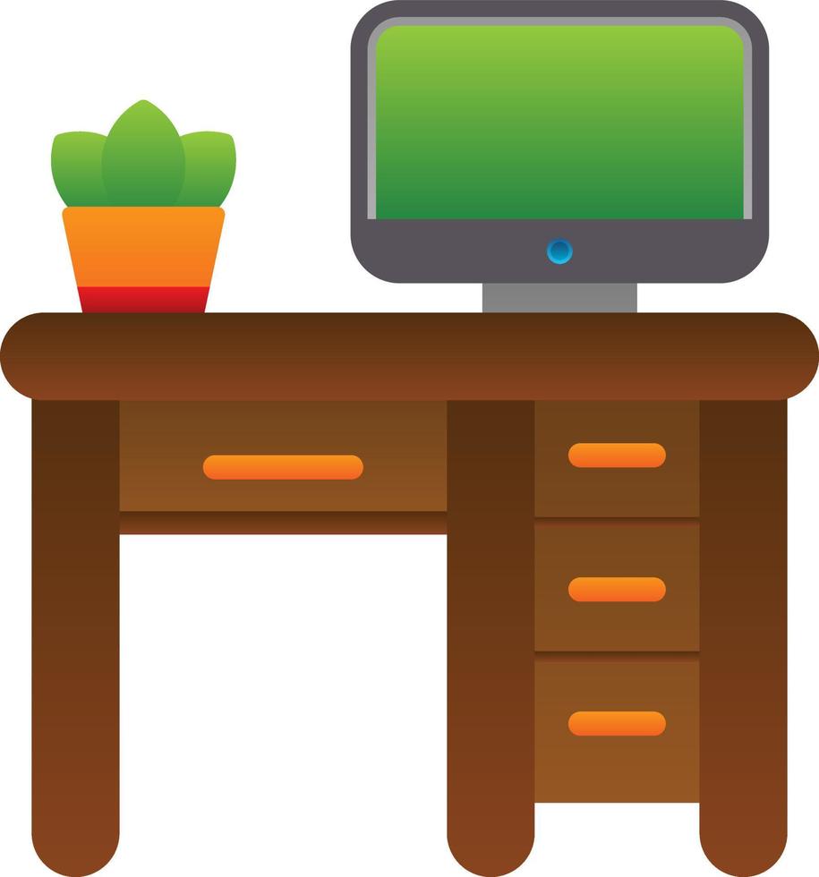 Desk Vector Icon Design