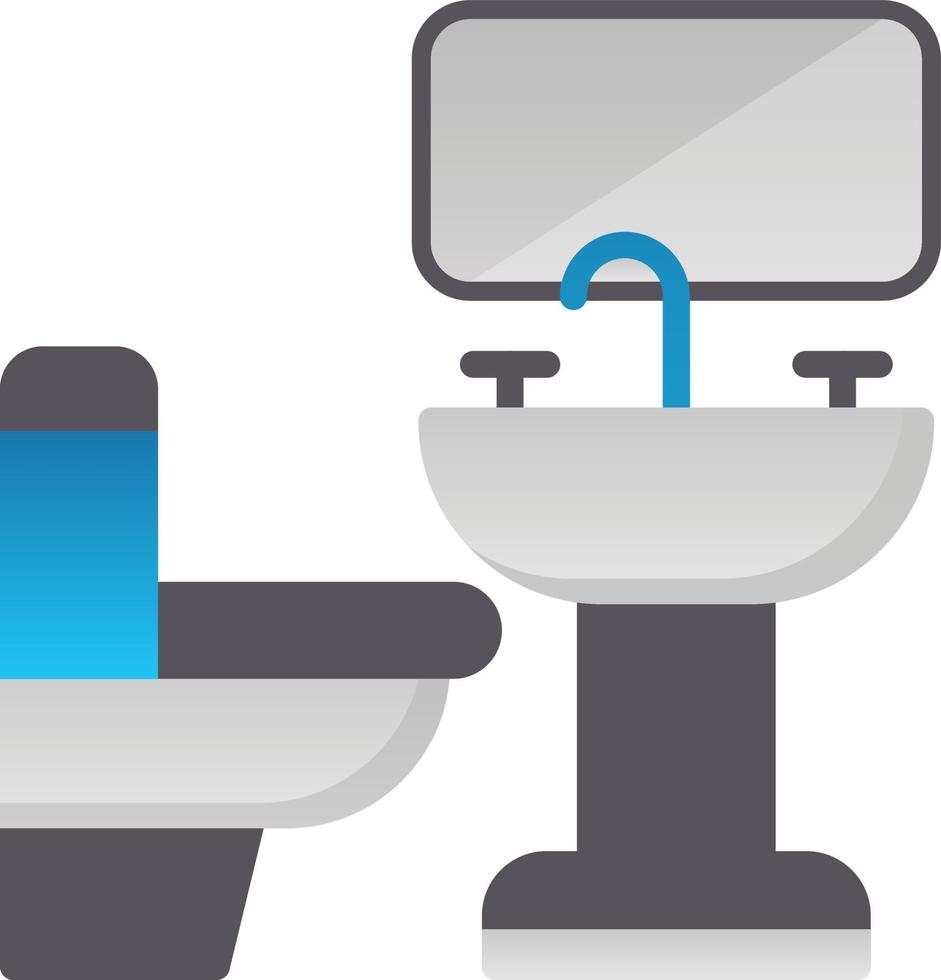 diseño de icono de vector de baño