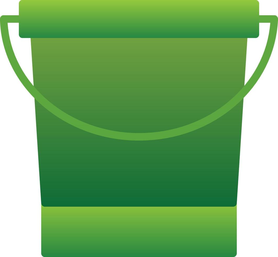 Water Bucket Vector Icon Design