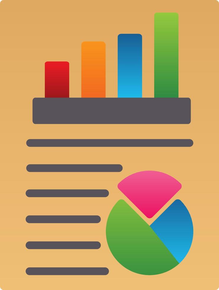 diseño de icono de vector de informe