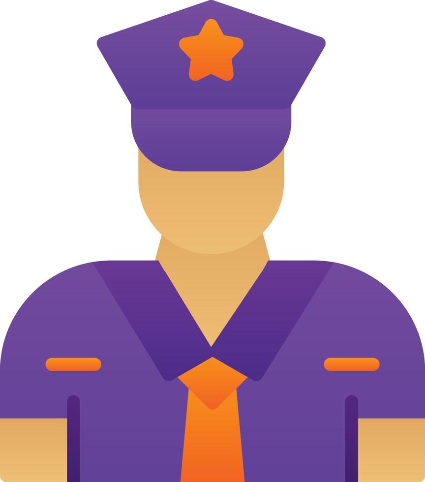 Security Guard Vector Icon Design