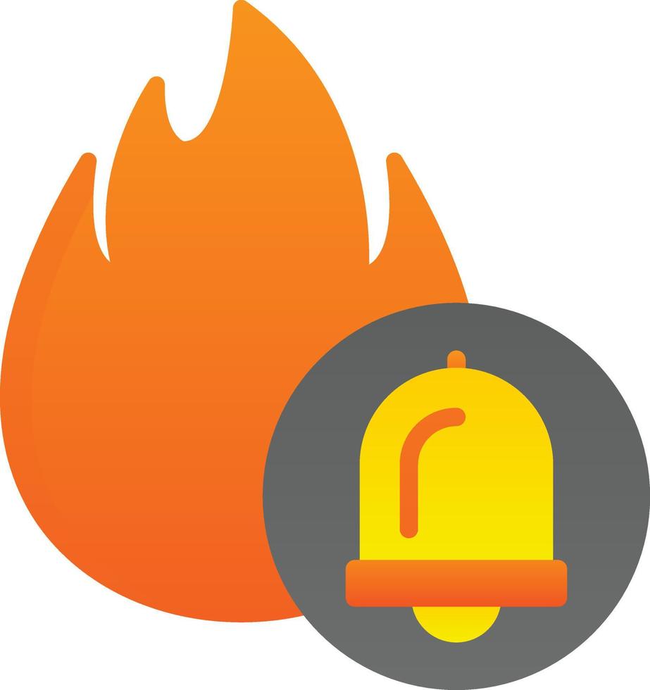 Fire Alarm Vector Icon Design