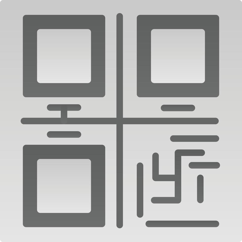 Qr Code Vector Icon Design