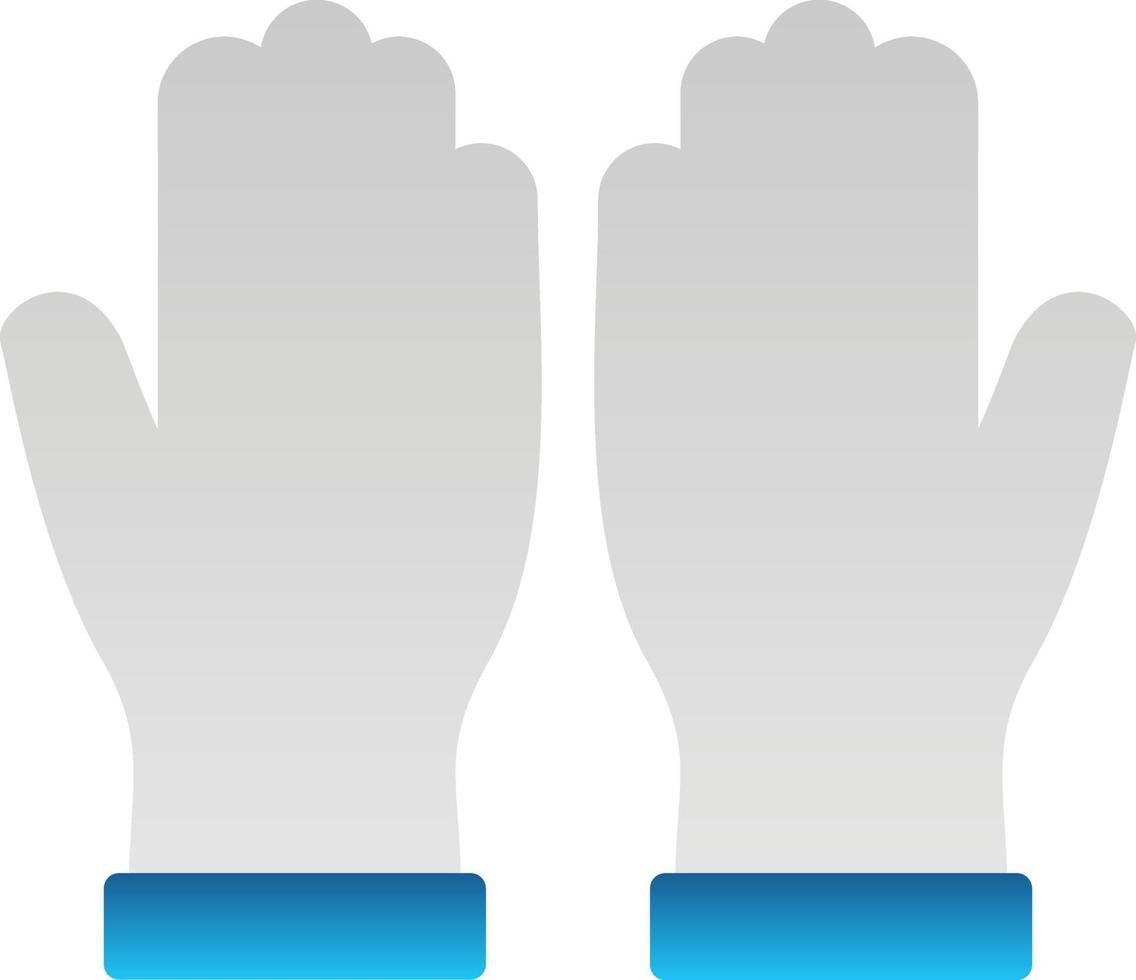 Hand Gloves Vector Icon Design
