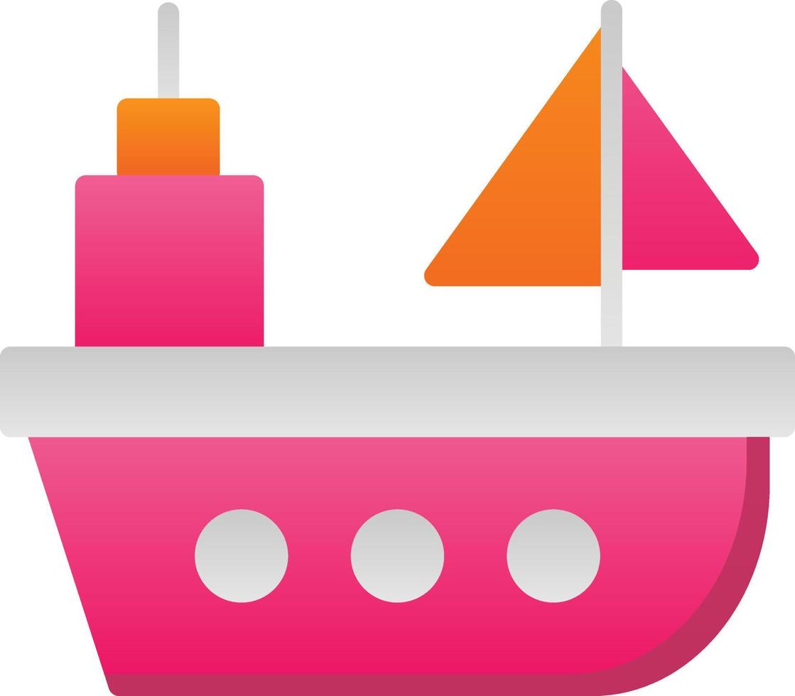 diseño de icono de vector de barco