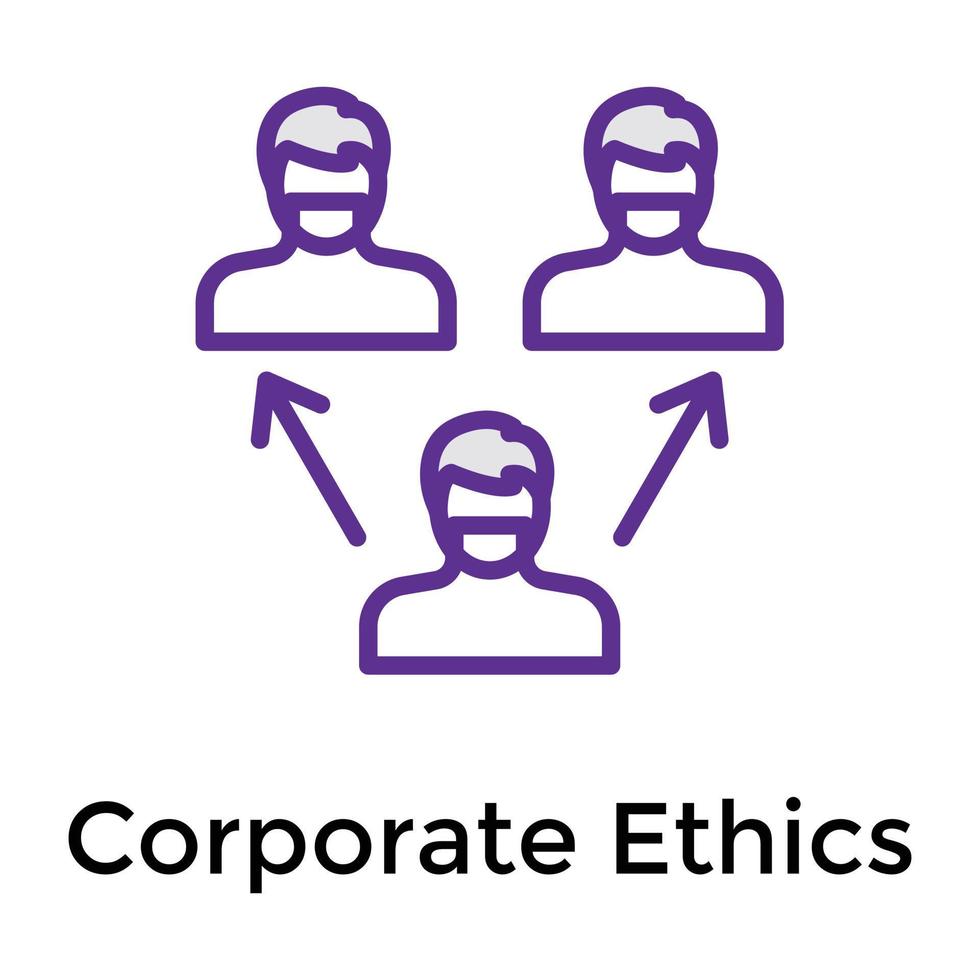 Trendy Corporate Ethics vector