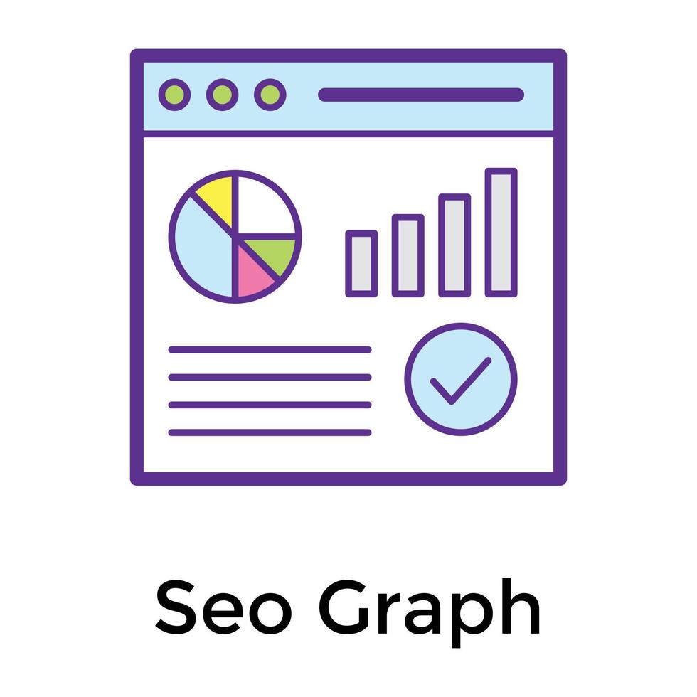 Trendy SEO Graph vector