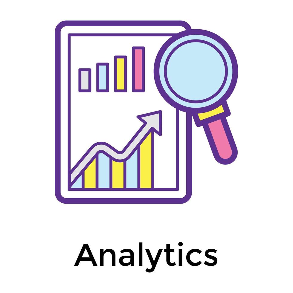 Trendy Analysis Concepts vector