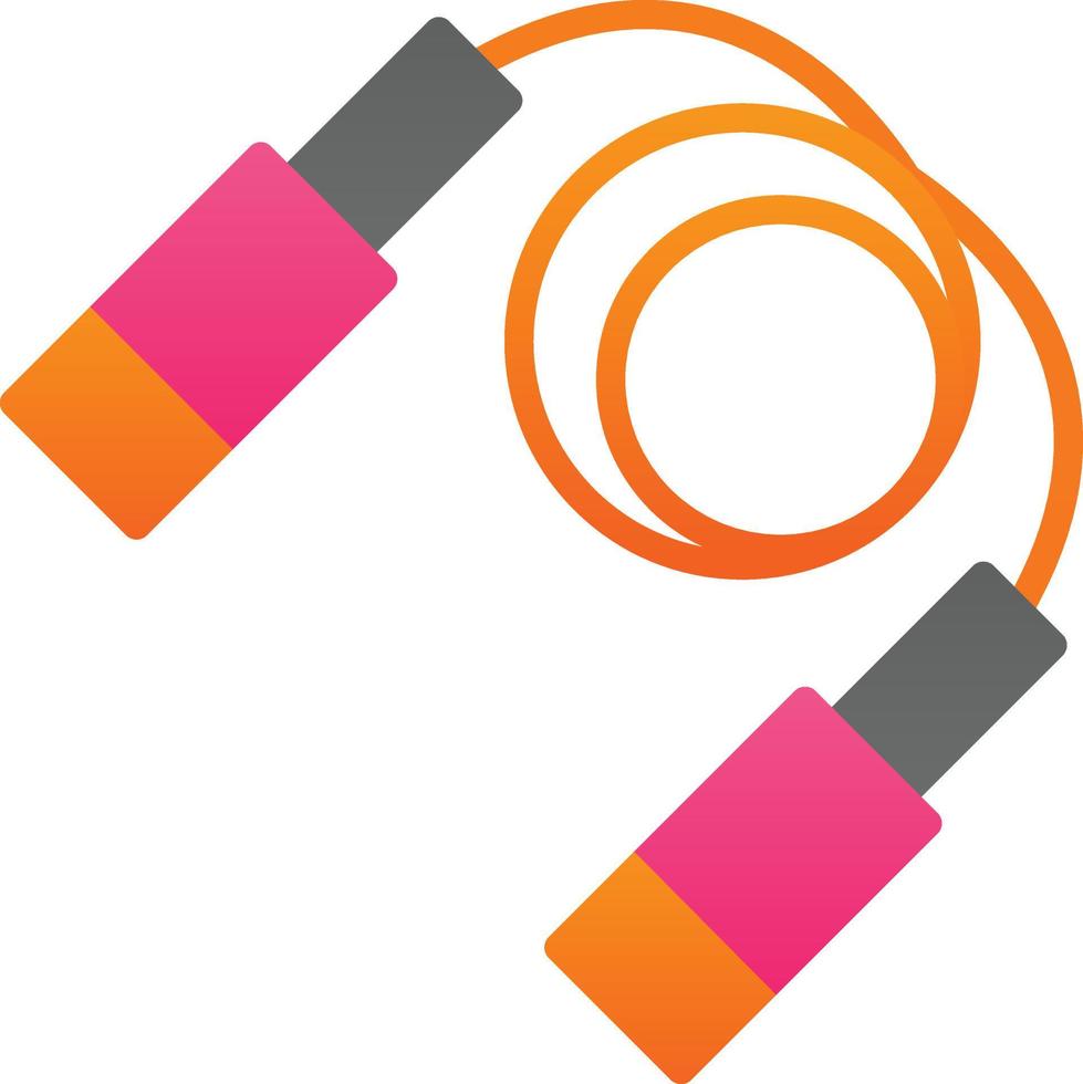 Jumping Rope Vector Icon Design