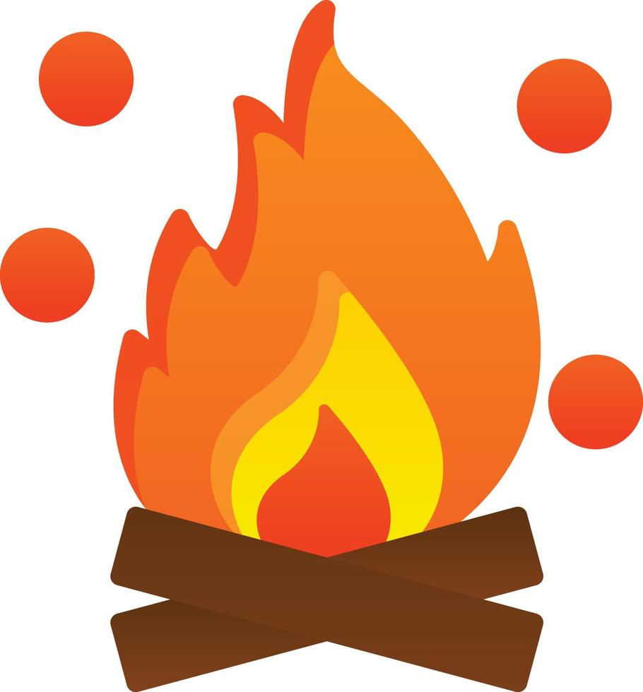 Bonfire Vector Icon Design