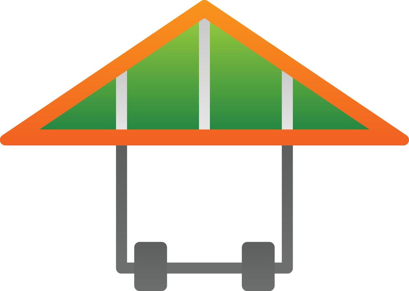 Hang Gliding Vector Icon Design