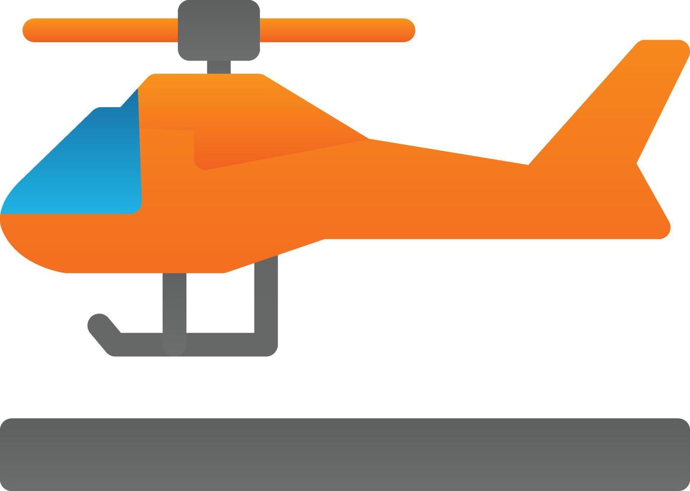 Helicopter Vector Icon Design