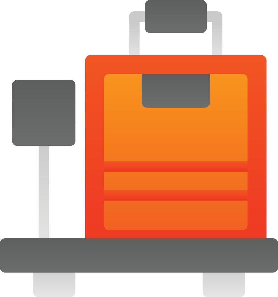 Luggage Scale Vector Icon Design