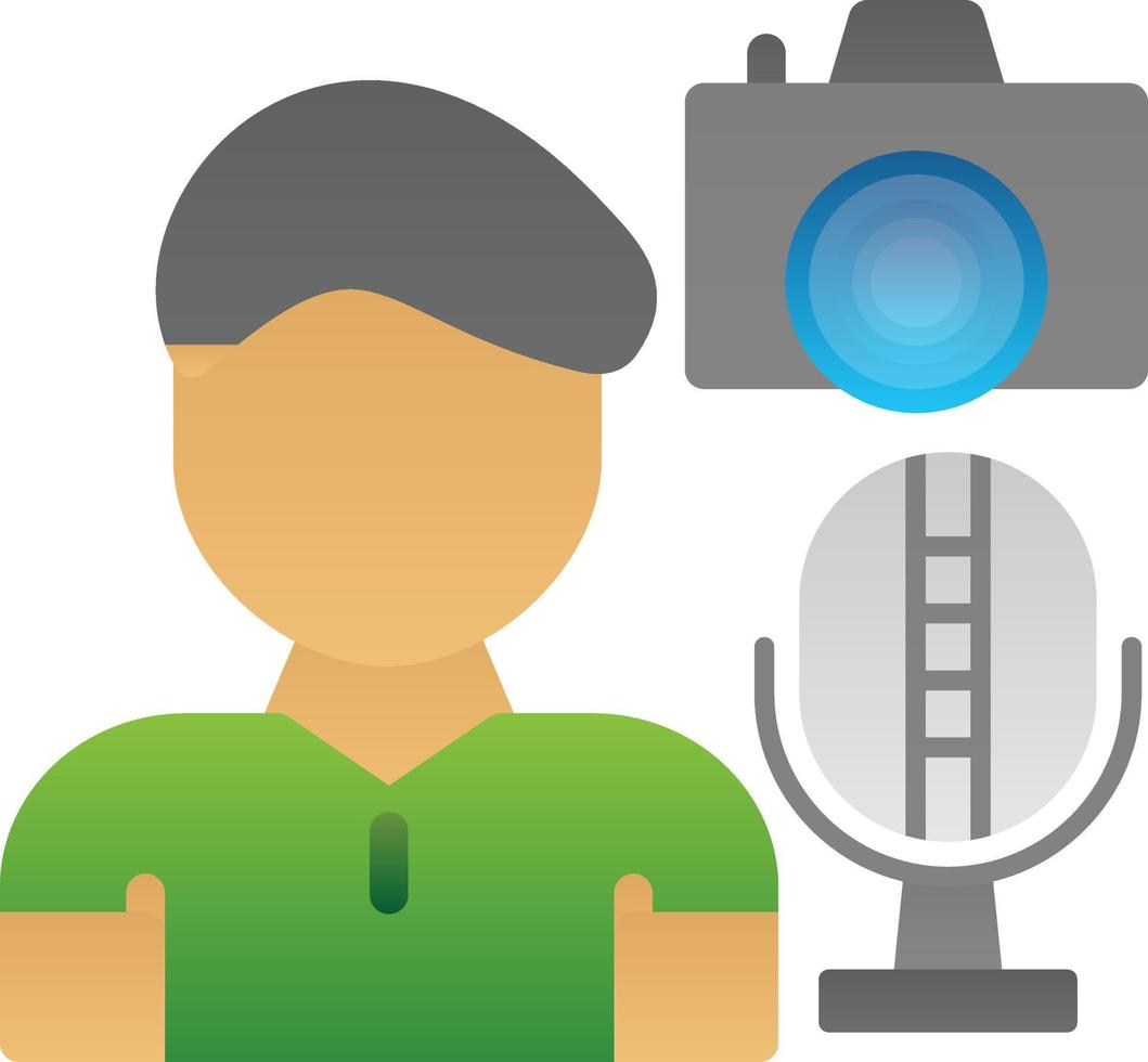 Vlog Vector Icon Design