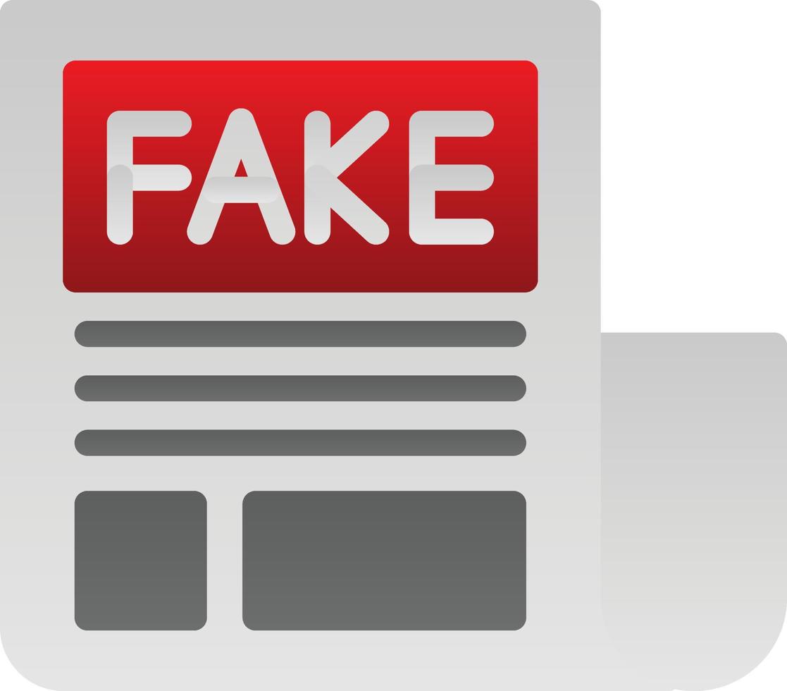 Fake News Vector Icon Design