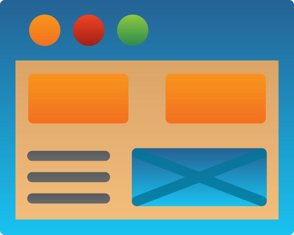 Wireframe Vector Icon Design