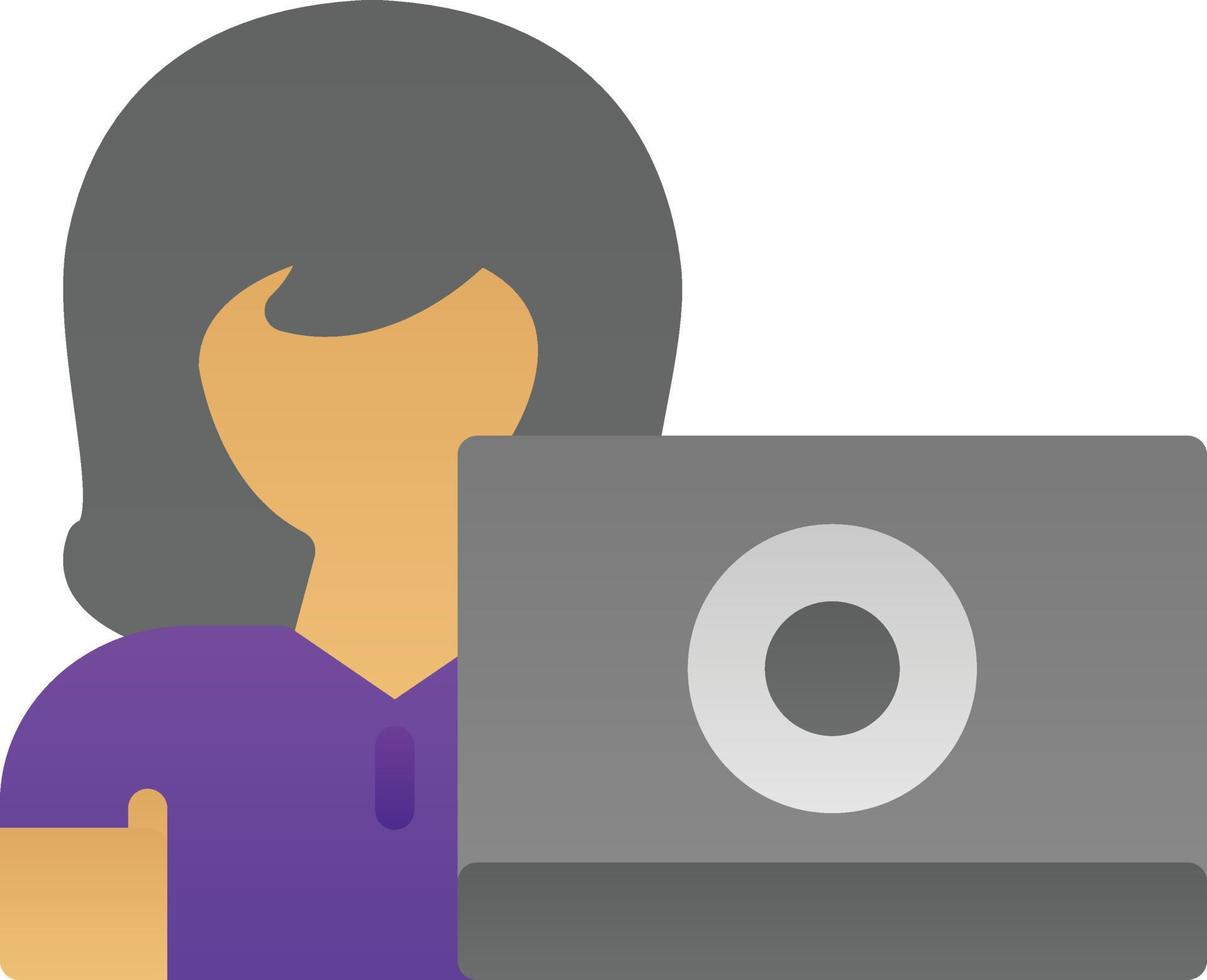 Girl Vector Icon Design