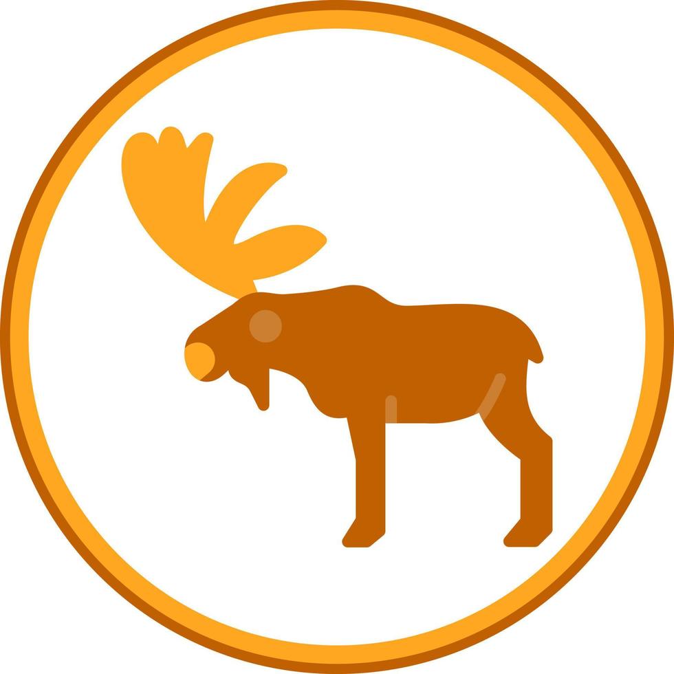 Moose Vector Icon Design