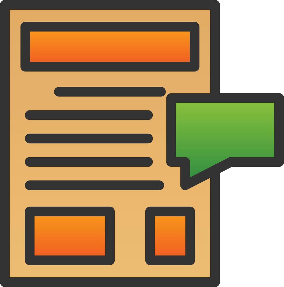 Blog Vector Icon Design