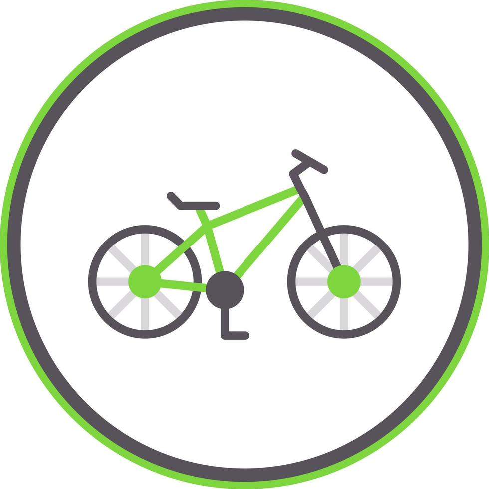 diseño de icono de vector de bicicleta de montaña