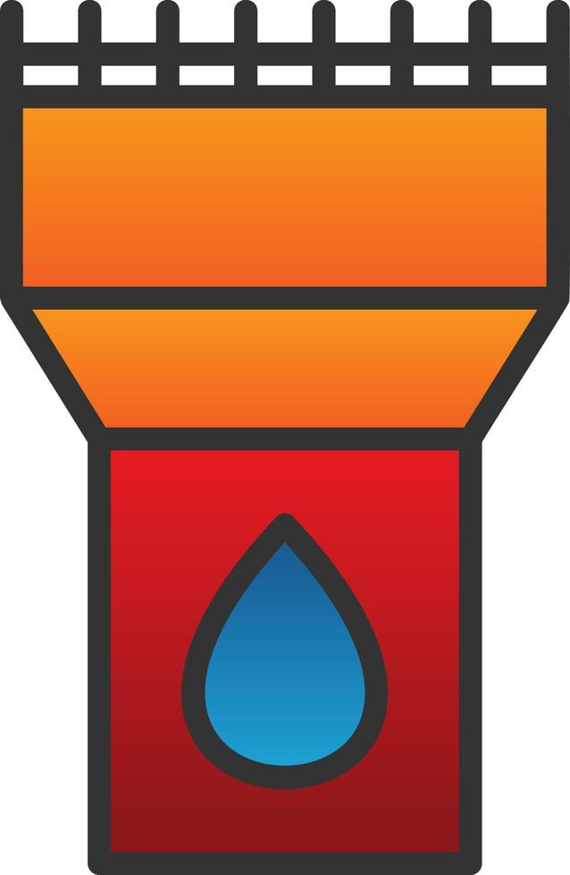 Water Tower Vector Icon Design