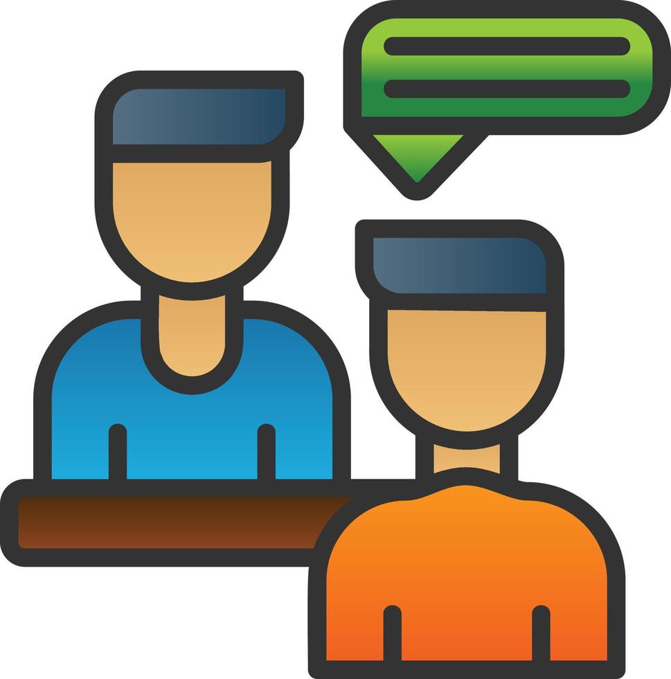 Interview Vector Icon Design