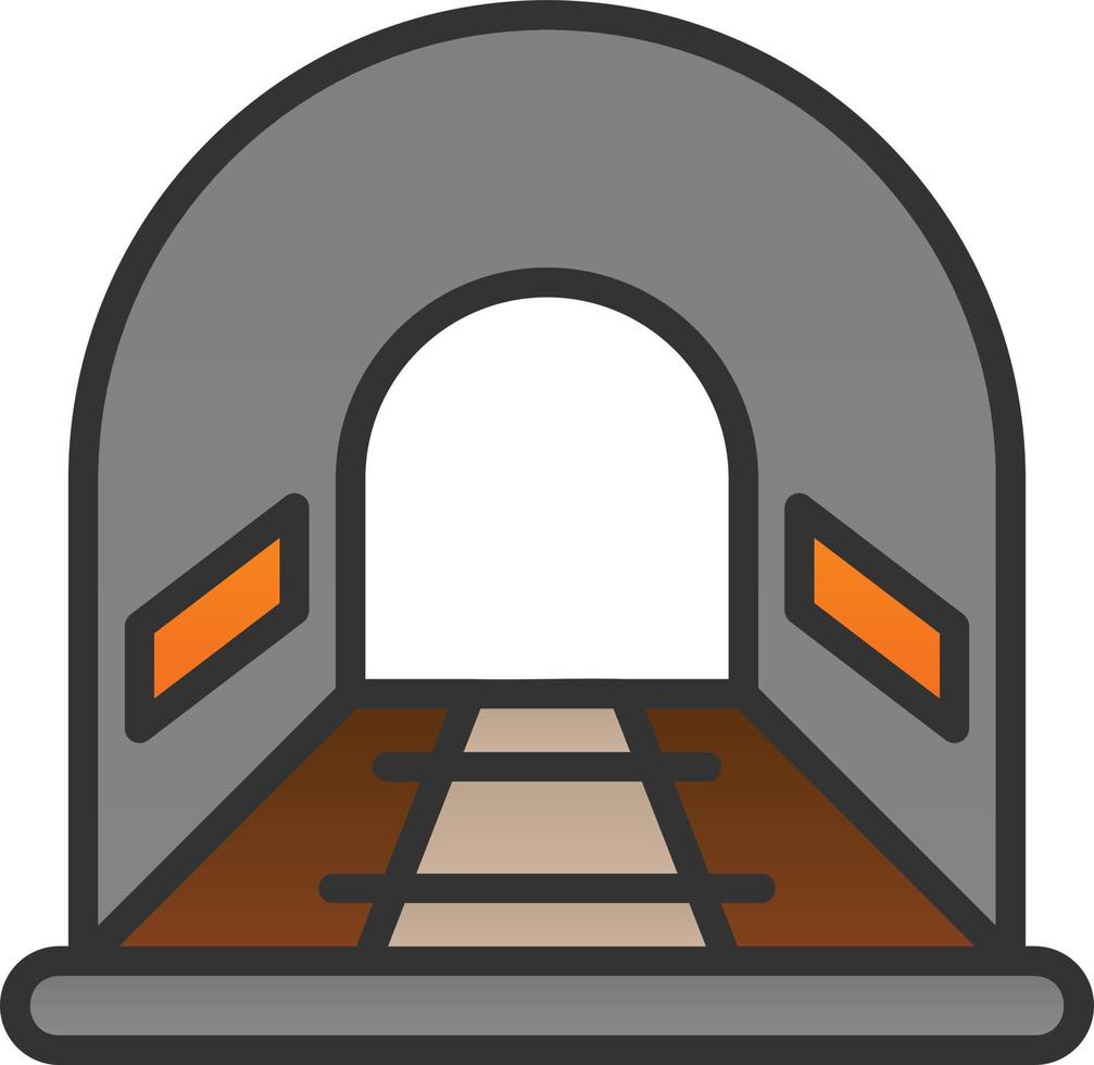 Tunnel Vector Icon Design