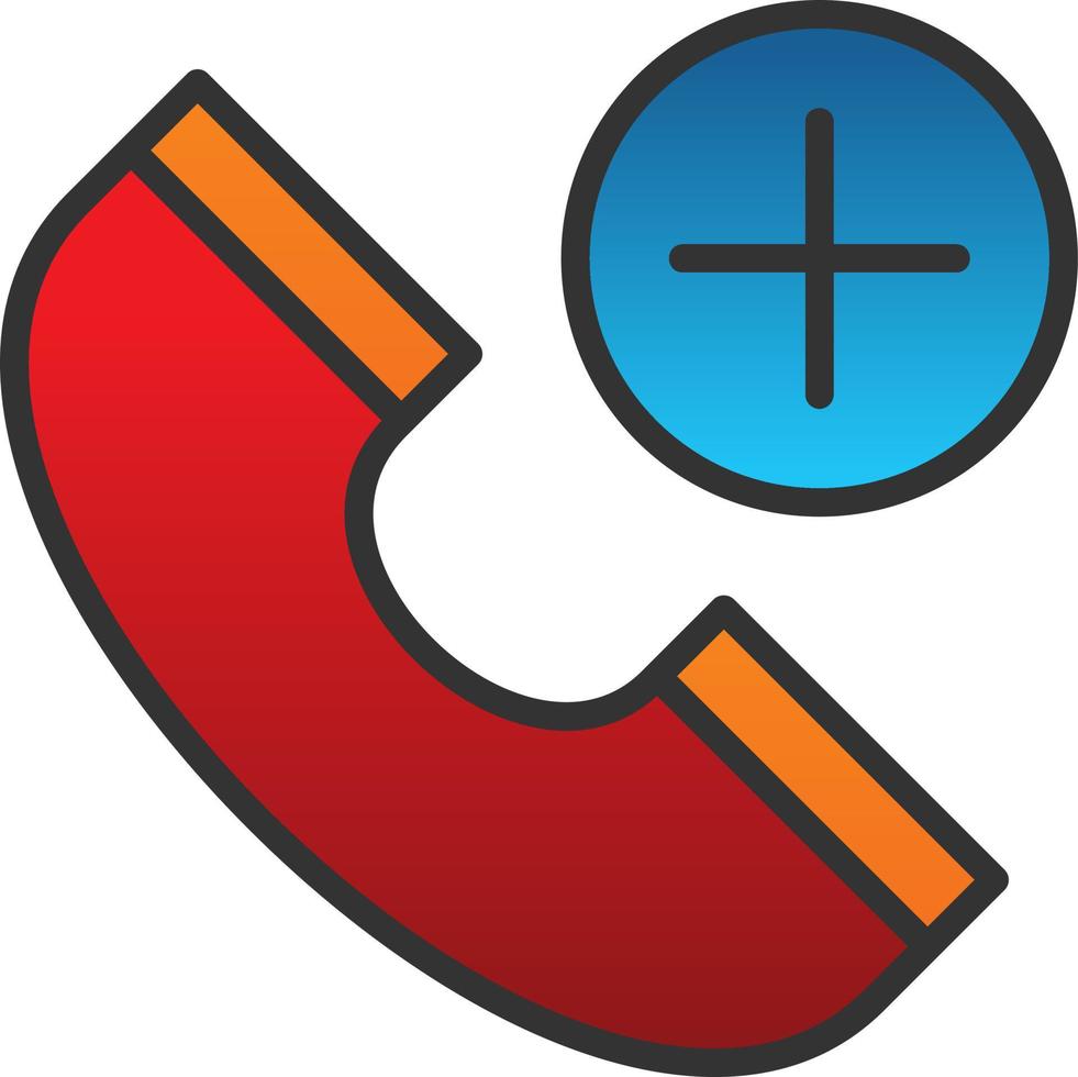Emergency Cal Vector Icon Design