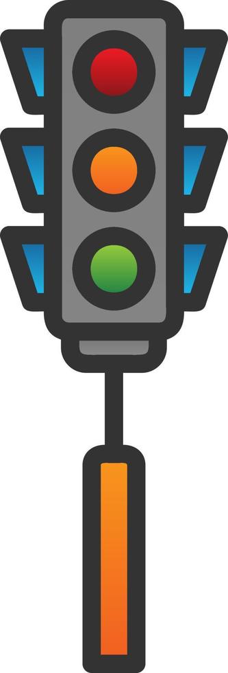 Traffic Lights Vector Icon Design