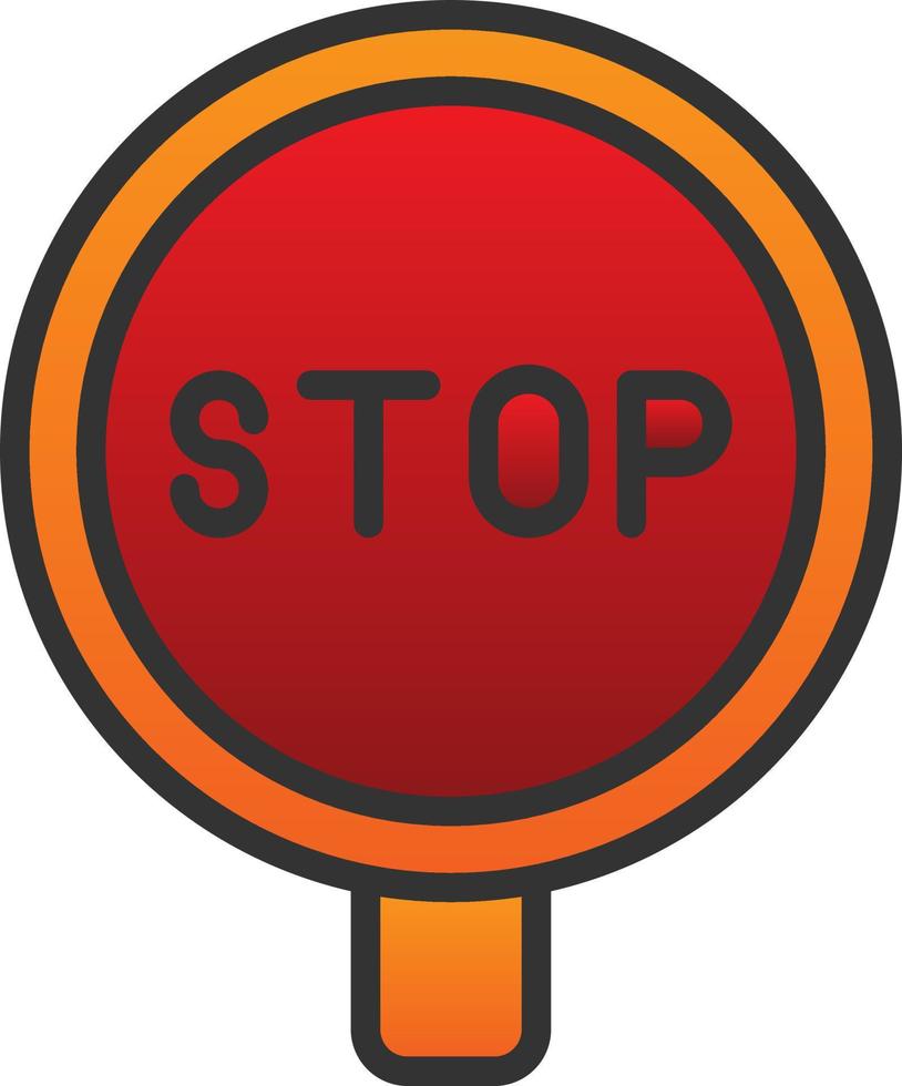 Stop Sign Vector Icon Design