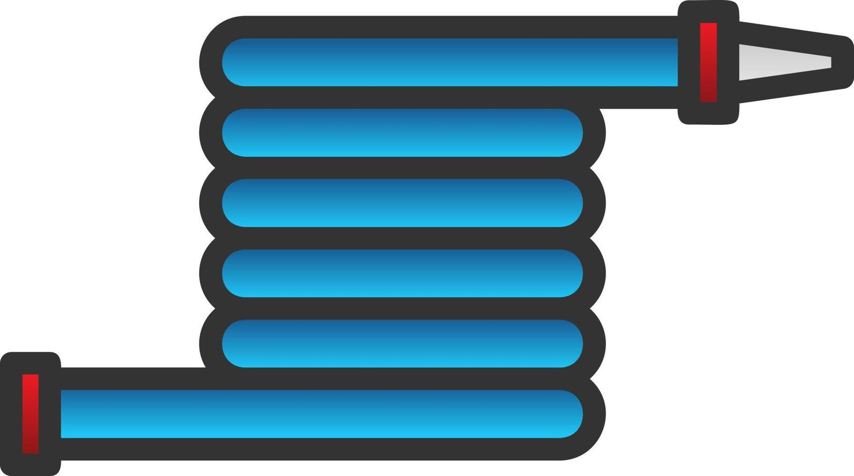 Fire Hose Vector Icon Design